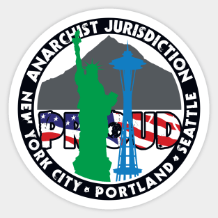 Anarchist Jurisdiction Proud Sticker